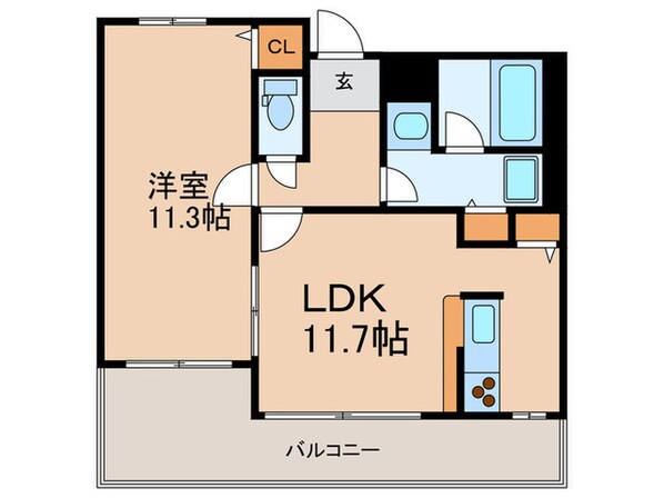 白鷹苦楽園マンションの物件間取画像